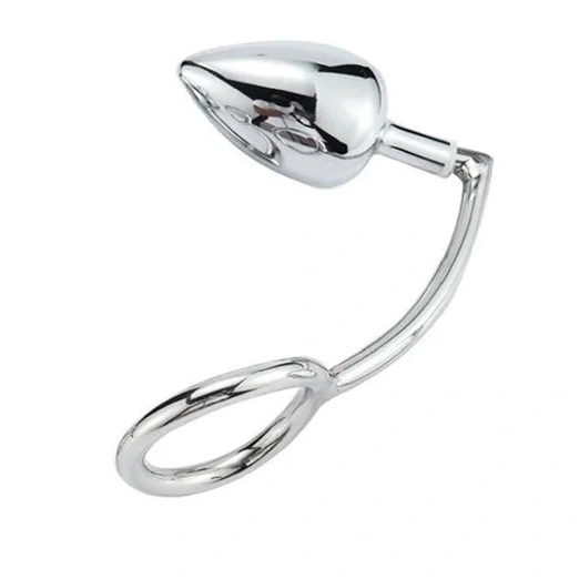 Stainless Hook with Ring Cock DiscreetChoice Steel Anal Set 4663 0802